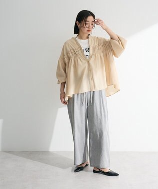 Green Parks ライトデニムワイドパンツ Indigo