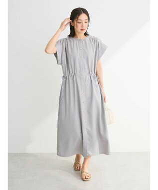Green Parks ・ＥＬＥＮＣＡＲＥ　ＤＵＥリネンライクドロストワンピース Gray