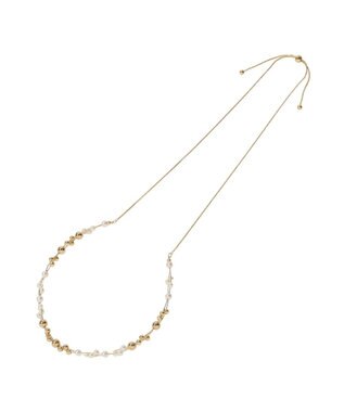 earth music&ecology パールＭＩＸスライドネックレス Gold