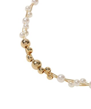 earth music&ecology パールＭＩＸスライドネックレス Gold