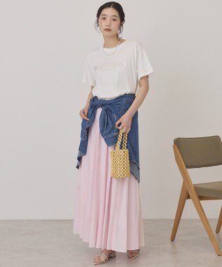 AMERICAN HOLIC 【選べる丈】シアープリーツスカート Light Pink