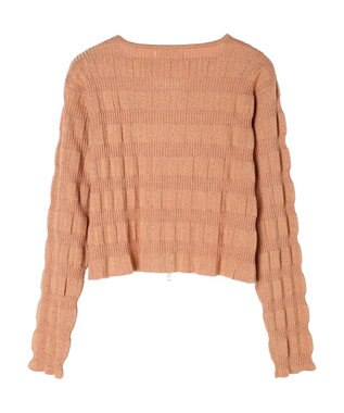 Green Parks ・ＡＮＤ　ＳＥＡＲＣＨ　ラメランダムリブカーディガン Orange