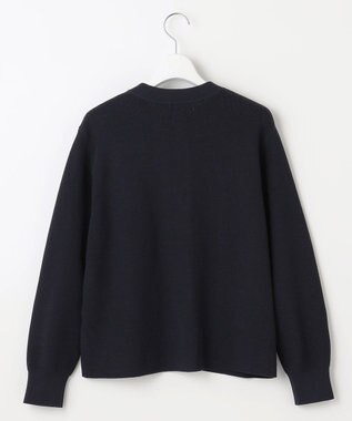 J.PRESS LADIES 【洗える】ORGANIC GASS COTTON クルーネック アウター ネイビー系