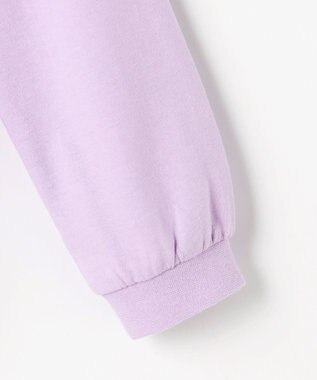 ANY KIDS アニマルモチーフ長袖Tシャツ ラベンダー×ねこ