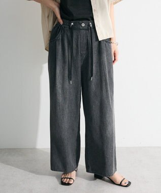 Green Parks ライトデニムワイドパンツ Indigo