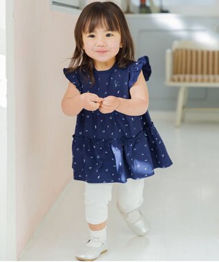 組曲 KIDS 【80-90㎝】 ギフトボックス　シンフォニー ワンピースセット ネイビー