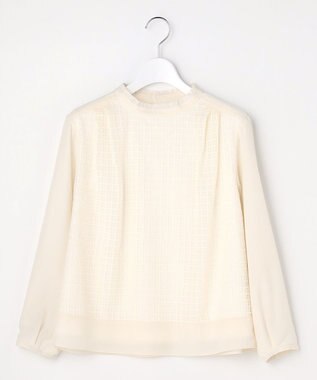 J.PRESS LADIES L レースコンビ カットソー ライトベージュ系