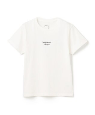 UNFILO 【110-150cm】CLEAN Tee(UNISEX) オフ[ブラックロゴ2]