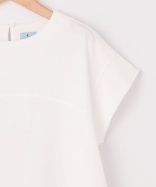 組曲 【WEB限定】コンシャスジャージー チュニックカットソー アイボリー系