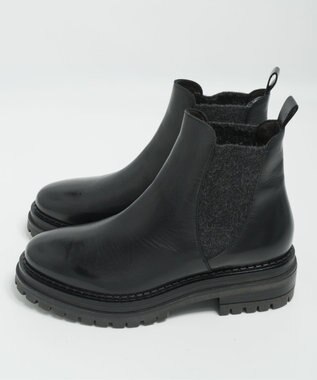 BONTRE 【LucaGrossi/ルカグロッシ】サイドゴアタンクソールブーツ ブラック