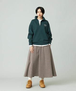 J.PRESS YORK STREET 【WOMEN】チェックジャガード スカート ブラウン系3