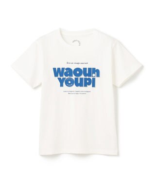 UNFILO 【110-150cm】CLEAN Tee(UNISEX) オフ[ブルーロゴ]