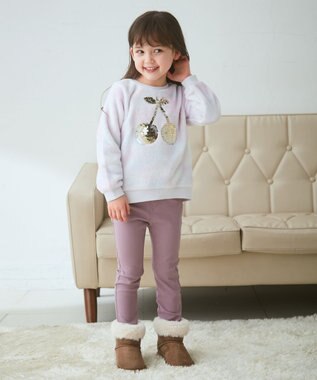 ANY KIDS ドリームストレッチ裏起毛 パンツ ラベンダー