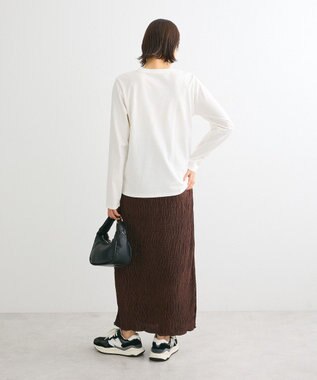 Green Parks ・ＡＮＤＳＥＡＲＣＨ　プリーツ加工Ｉラインスカート Brown