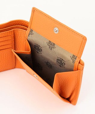 J.PRESS MEN 【MORPHO×J.PRESS】バックブル 二つ折り財布(小銭入れ付き札入) オレンジ系