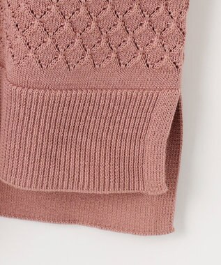 J.PRESS LADIES 【洗える】LACY ニットプルオーバー ローズピンク系