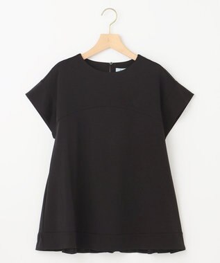 組曲 【WEB限定】コンシャスジャージー チュニックカットソー ブラック系
