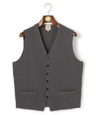 J.PRESS MEN 重ねて映える洗練レイヤード【ストレッチ / イージーケア】【FLEX YARN】ハイゲージ ニットベスト グレー系