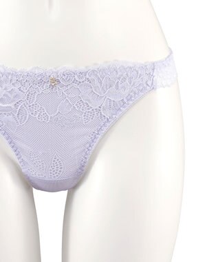 San-ai Resort（三愛水着楽園） 【northerly bra フィットシリーズ 谷間メイク】 カシュクールレースモールド Tバックショーツ M 【northerly】 ブルー