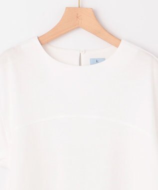 組曲 【WEB限定】コンシャスジャージー チュニックカットソー アイボリー系