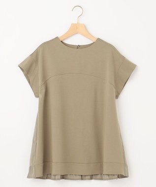 組曲 【WEB限定】コンシャスジャージー チュニックカットソー オリーブ系
