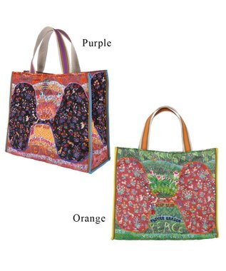 tsumori chisato CARRY ガーデンゴルフクラブキルト トートバッグ A4サイズ パープル