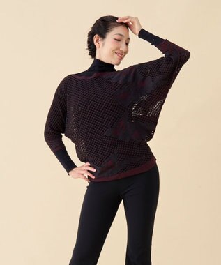 Chacott 【ノーソーイングニット】リバーシブルルーズフィットトップ ブラック