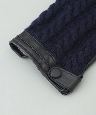 GOTAIRIKU ケーブルシープレザーコンビ ネイビー系8