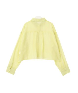 earth music&ecology 【WEB限定】シアーショートシャツ Yellow