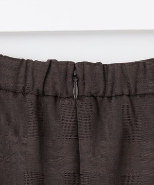 J.PRESS LADIES 【洗える】スラブカラミチェック スカート ブラウン系