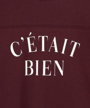 ANY L フットボールロングスリーブＴシャツ バーガンディ