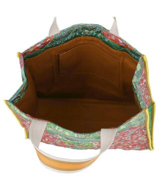 tsumori chisato CARRY ガーデンゴルフクラブキルト トートバッグ A4サイズ オレンジ