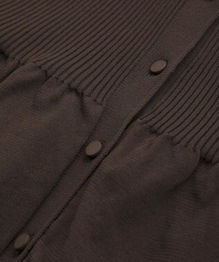 CRAFT STANDARD BOUTIQUE ポリエステルペプラムチュニック Brown