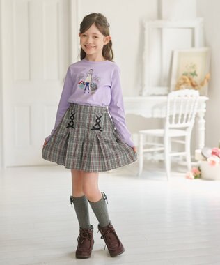 組曲 KIDS 【110-140㎝】Shopping Paris Tシャツ ラベンダー