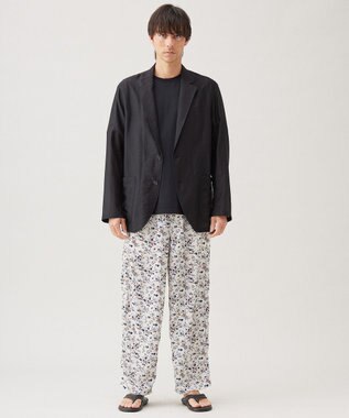 UNFILO MENS ライトウェイトシアー テーラードジャケット ブラック