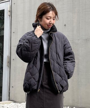 UNFILO 【TAION×UNFILO】リバーシブルボアダウン チャコール