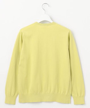 J.PRESS LADIES 【洗える】BASIC HT-COTTON クルーネック カーディガン ピスタチオ系