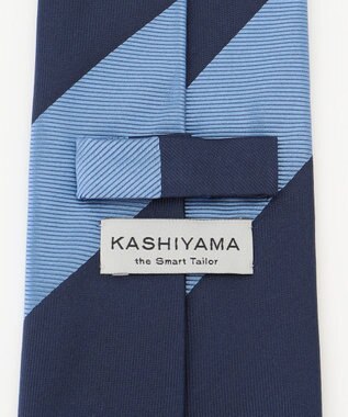 KASHIYAMA KASHIYAMAオリジナル【JAPAN MADE】レジメンタルネクタイ ブルー