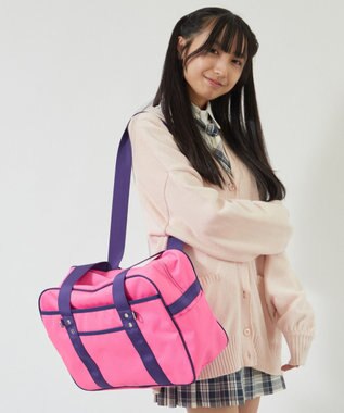 WEGO 【SCHOOLITEM】カラフルスクールバッグ Sピンク