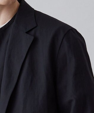UNFILO MENS ライトリネン テーラード ジャケット [23年春夏商品] ブラック