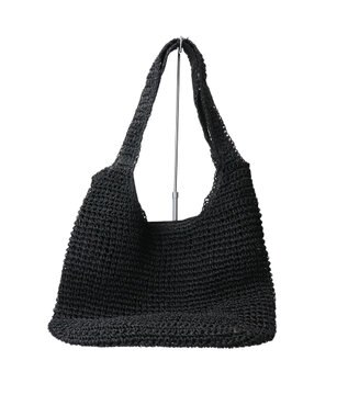 INTER-CHAUSSURES 【CIVICO 93】雑材トートバッグ ブラック雑材