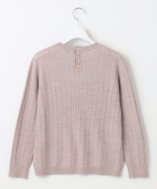J.PRESS LADIES L 【洗える】KNIT BASIC クルーネック ニット ベージュ系