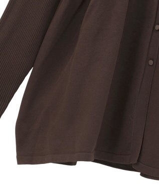 CRAFT STANDARD BOUTIQUE ポリエステルペプラムチュニック Brown