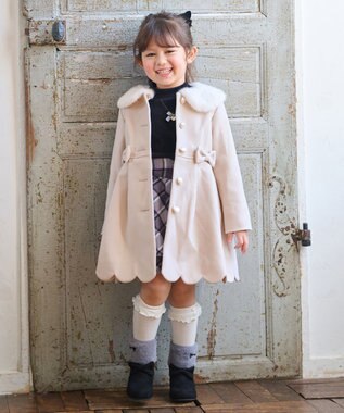 ANY KIDS ハイネック長袖カットソー ブラック