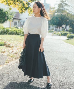 ー品販売 EPOCA THE SHOP/ 亀恭子さんコラボチェックフレアロングスカート 