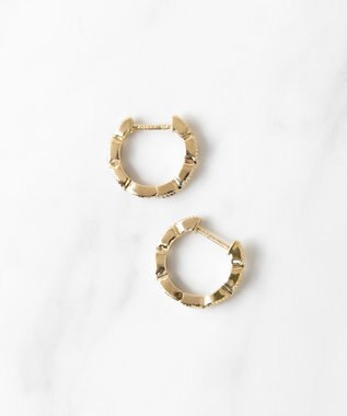 TOCCA 【WEB限定】DAISY PETAL HOOP PIERCED EARRINGS K10ゴールド 淡水パール 2WAYピアス イエローゴールド系