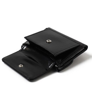 WEGO フラワーレターミニウォレット ブラック