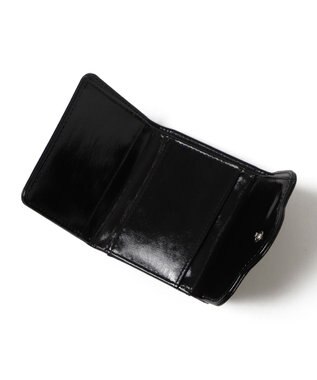 WEGO フラワーレターミニウォレット ブラック