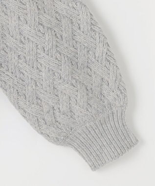 ANY SIS 【洗える】ミックスカラー ニット ライトグレー