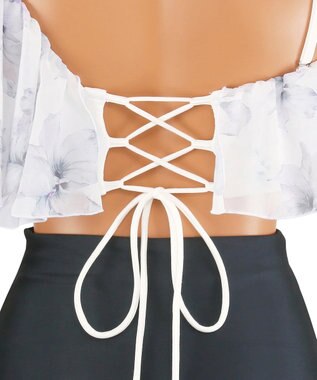 San-ai Resort（三愛水着楽園） 【SALE】軽い着け心地でしっかり盛れる【楽盛り水着】　ワイヤービキニ　7S・9M・11L　【San-ai Resort（サンアイリゾート）】 ホワイト×グレー